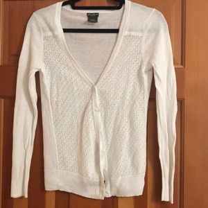 Simple white cardigan